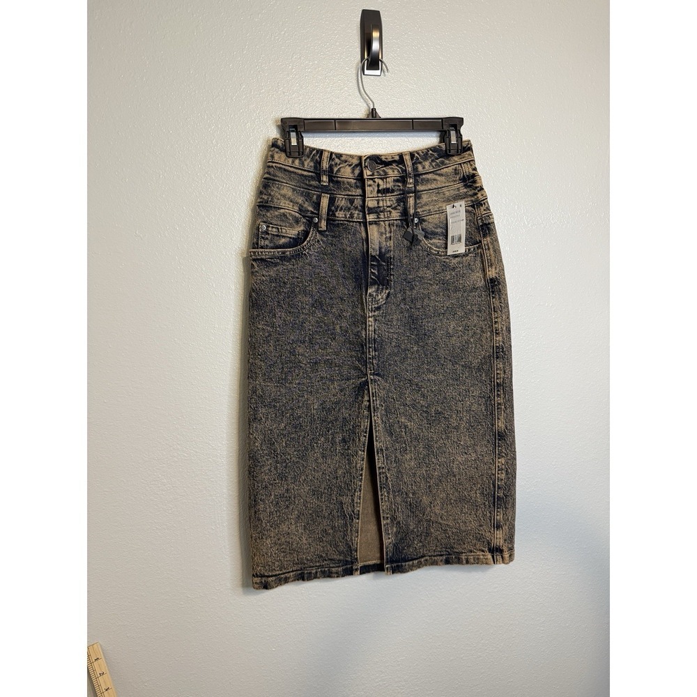 AFRM MAISON Midi Praline OD Wash Skirt 27